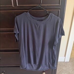 Athleta Black Crew Neck Top